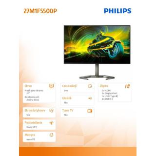 Monitor 27 cali 27M1F5500P Nano IPS 240Hz HDMIx2 DPx2 Pivot