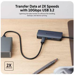 Koncentrator HyperDrive Next 4 Port USB-C Hub HDMI/4K60Hz/Mac/PC/Chromebook/ 100W PD/Pass-Through