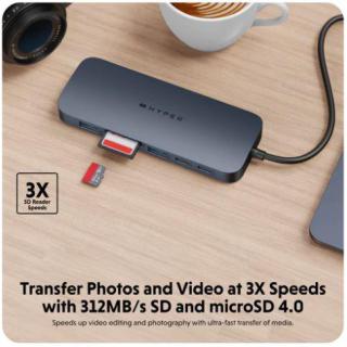 Koncentrator HyperDrive Next 11-Port USB-C Hub 2xHDMI/4K60Hz/SD/mSD/PD 3.1 140W power pass-through/miniJack