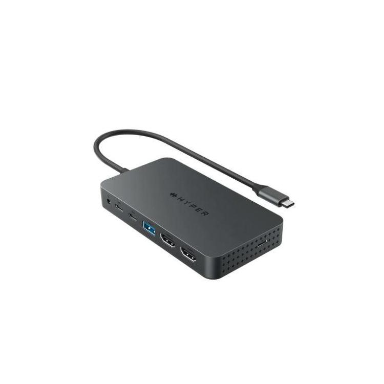 Koncentrator HyperDrive Dual 4K HDMI 7 Port USB-C Hub M1&M2 MacBook/PC/Chromebook/2xHDMI/miniJack