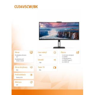 Moniotr CU34V5CW 34 cali 100Hz Curved VA HDMI DP USB-C