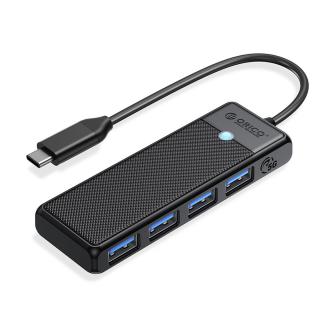 HUB USB-C Orico PAPW4A-C3-015-BK-EP 4 x USB-A 3.0 5Gbps,...