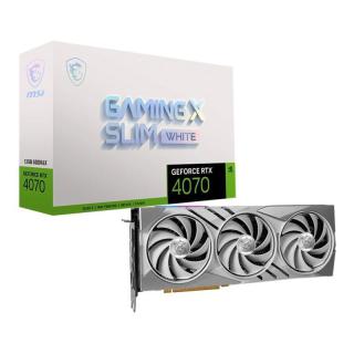 Karta VGA MSI GeForce RTX 4070 GAMING X SLIM WHITE 12G 12GB GDDR6X 192bit HDMI+3xDP PCIe4.0