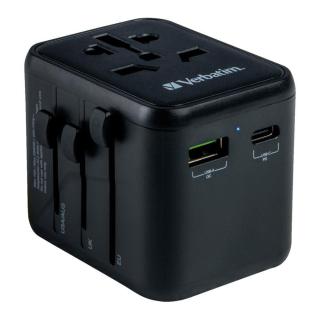 Adapter podróżny Verbatim UTA-02 globalny-globalny 1xUSB...