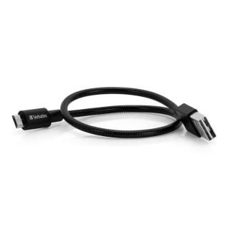 Kabel Verbatim micro USB-B(M) - USB-A(M) 0,3m czarny