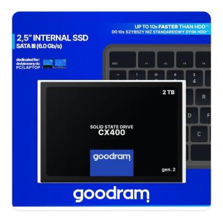 Dysk SSD GOODRAM CX400 GEN.2 2TB SATA III 2,5" (550/500) 7mm