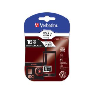 Karta pamięci MicroSDHC Verbatim 16GB Class 10