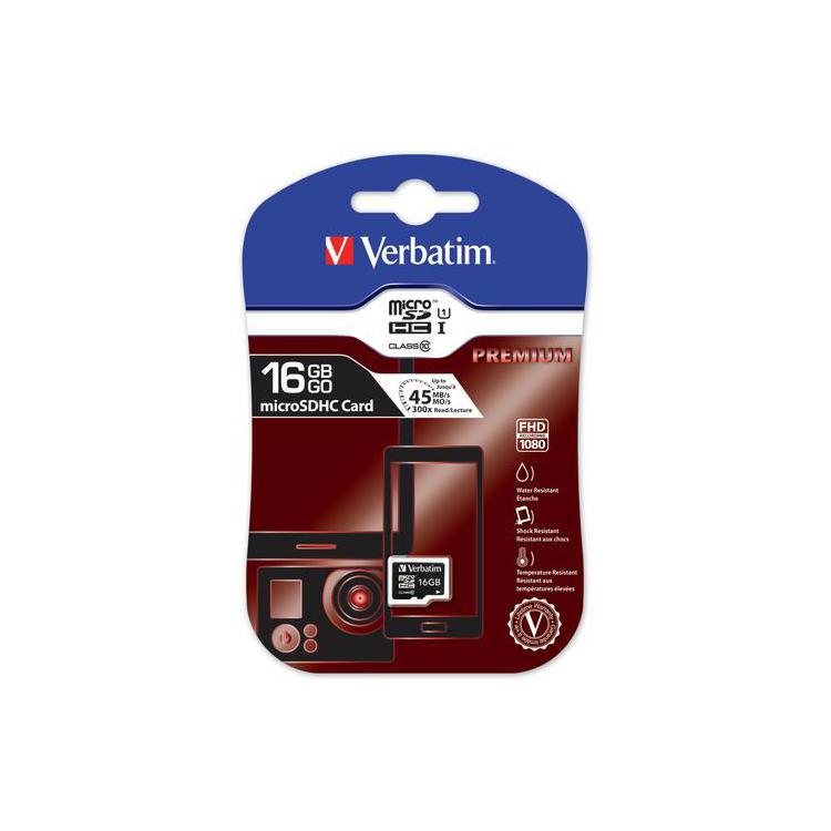 Karta pamięci MicroSDHC Verbatim 16GB Class 10