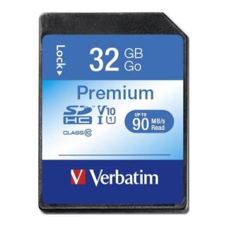 Karta pamięci SDHC Verbatim Premium U1 32GB (90 MB/s)...