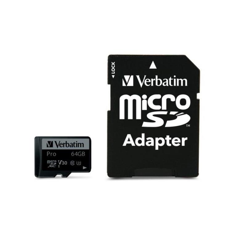 Karta pamięci Micro SDXC Verbatim 64GB Class 10 UHS-1 + adapter SD