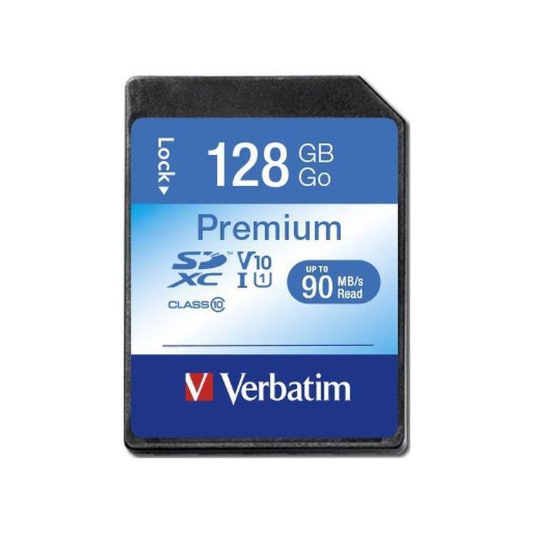 Karta pamięci SDXC Verbatim Premium U1 128GB (90 MB/s) Class 10 UHS-1 V10