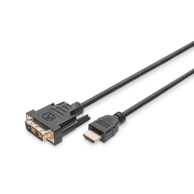 Kabel adapter DIGITUS HDMI Highspeed 1.3 Typ A / DVI-D(18+1), M/M 3m Black