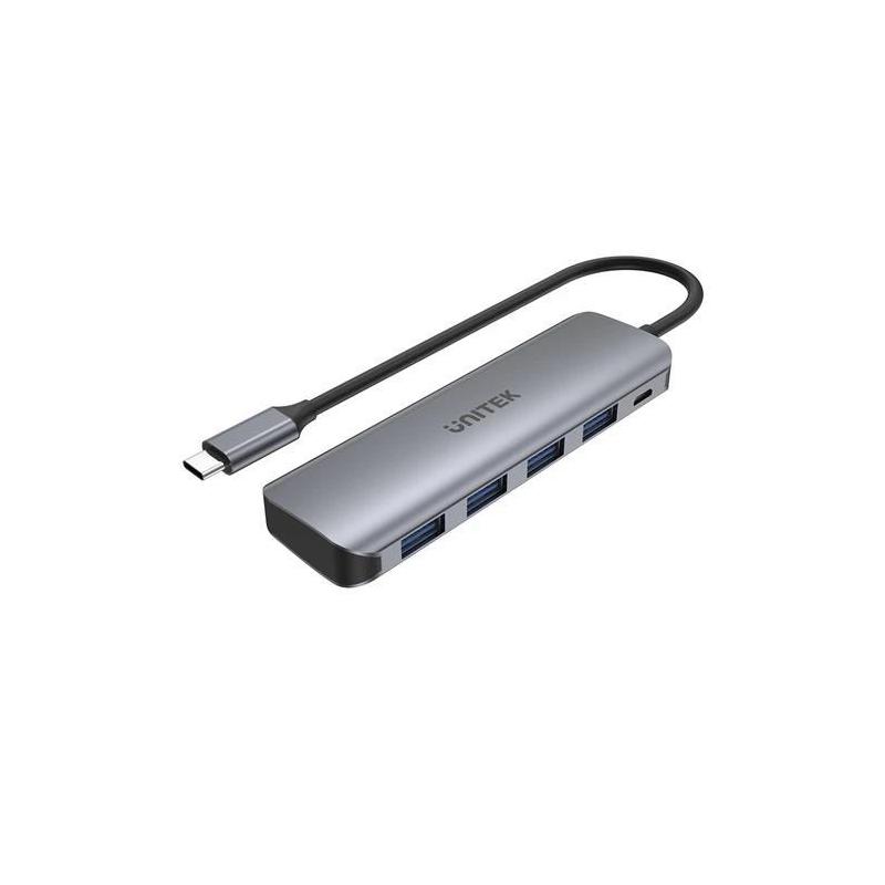 Hub USB-C Unitek H1107A 4x USB 3.1 Gen 1, microUSB aktywny