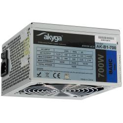 Zasilacz ATX 700W Akyga Basic AK-B1-700 Fan12cm P8 5xSATA...