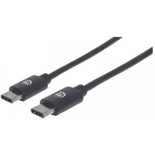 Kabel USB 2.0 Manhattan Typ-C M/M 1m 60W 3A PD QC 480Mbps 1m