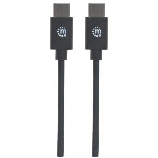 Kabel USB 2.0 Manhattan Typ-C M/M 1m 60W 3A PD QC 480Mbps 1m