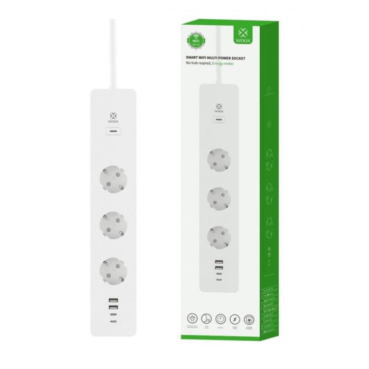 Listwa Smart Woox Wi-Fi 3Gniazda+4USB