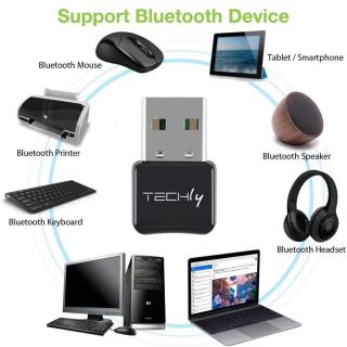 Adapter / Mini odbiornik Techly USB Bluetooth 5.0 + EDR