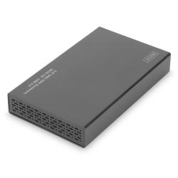 Obudowa Digitus USB 3.0 na dysk SSD/HDD 3.5" SATA III, z zasilaczem, aluminiowa