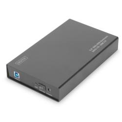 Obudowa Digitus USB 3.0 na dysk SSD/HDD 3.5" SATA III, z zasilaczem, aluminiowa