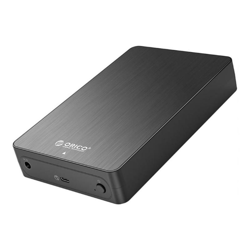 Obudowa na dysk Orico HM35C3-EU-BK-BP-A USB-C, 3,5", SATA, 6 Gbps, alu