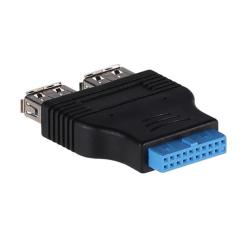 Adapter Akyga AK-CA-58 USB 3.0 19-pin (F) - 2x USB 3.0...