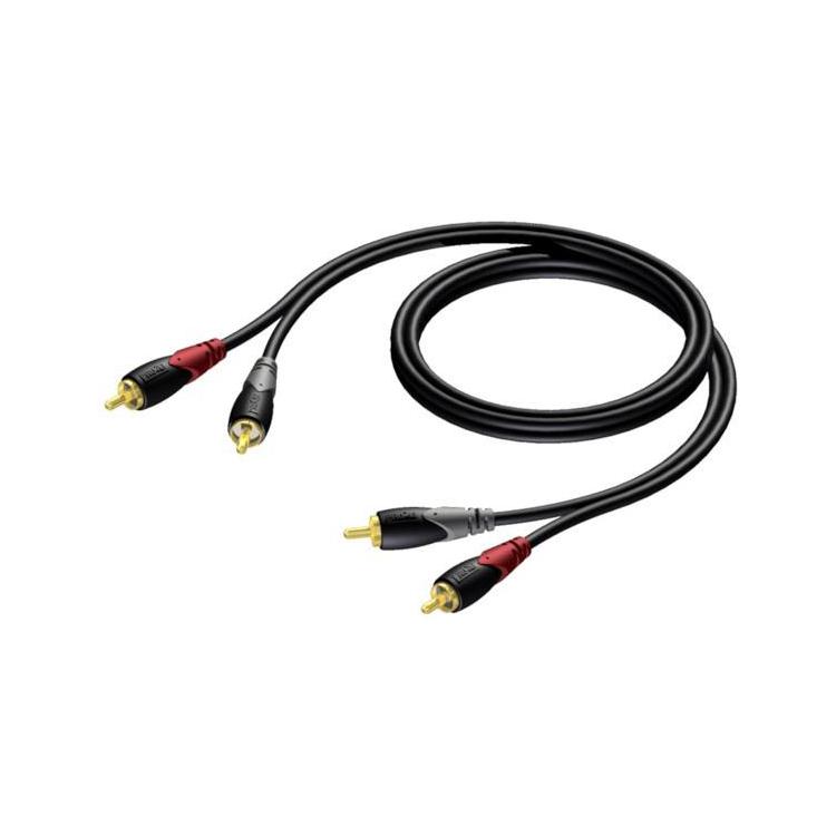 Kabel 2X RCA/CINCH Męski - 2X RCA/CINCH Męski 1,5M - CLA800/1.5