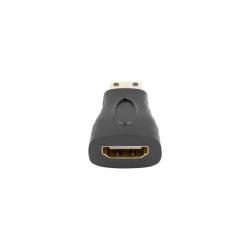 Adapter Lanberg AD-0037-BK HDMI(F) - mini HDMI(M) czarny