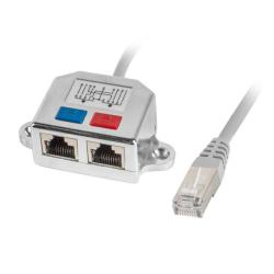 Kabel rozdzielacz LAN Lanberg RJ-45 na 2xRJ-45 FTP (2...