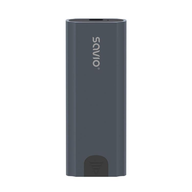 Obudowa na dysk M.2 SDD NVMe SAVIO AK-67, USB 3.1 Gen.2, 10 Gbps, szara