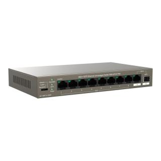 Switch niezarządzalny IP-COM By Tenda G1110PF-8-102W V1.0 9x1GbE 1xSFP PoE 102W