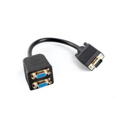 Kabel adapter/splitter Lanberg AD-0020-BK VGA (M) - 2x...