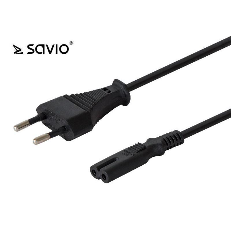 Kabel zasilający Savio CL-97 2pin, 1,2m