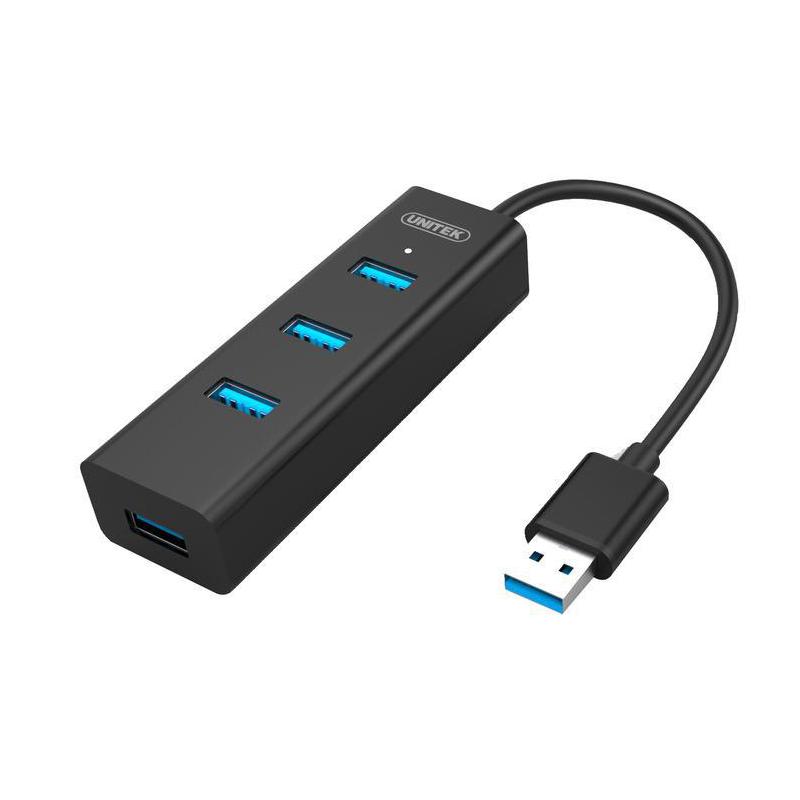 Hub USB Unitek Y-3089 4xUSB 3.0 czarny