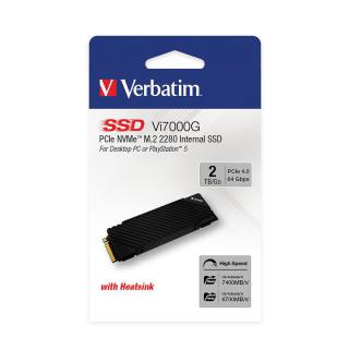 Dysk SSD Verbatim Vi7000G 2TB M.2 PCIe Gen4 NVME 2280 (7400/6700 MB/s)