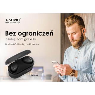 Słuchawki Bluetooth z mikrofonem, TWS-04