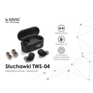 Słuchawki Bluetooth z mikrofonem, TWS-04