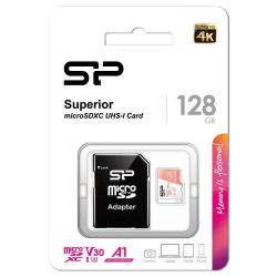 Karta pamięci Silicon Power microSDXC Superior 128GB V30...