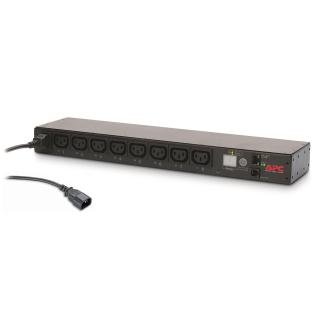 APC RACK PDU, SWITCHED, 1U, 12A/208V, 10A/230V, (8)C13