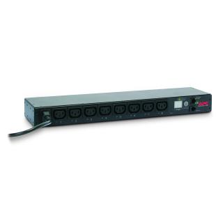 APC RACK PDU, SWITCHED, 1U, 12A/208V, 10A/230V, (8)C13