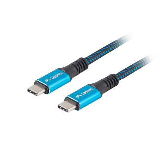 Kabel USB-C M/M USB4 0.5m 100W 8K 60HZ czarno-niebieski