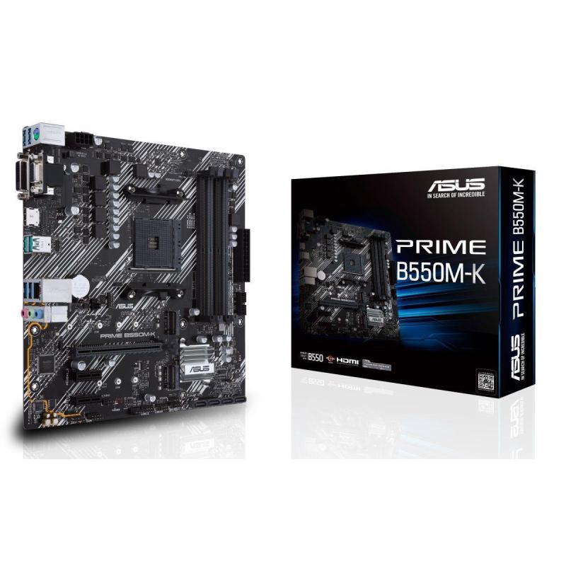 Płyta Asus PRIME B550M-K /AMD B550/SATA3/M.2/USB3.1/PCIe4.0/AM4/mATX