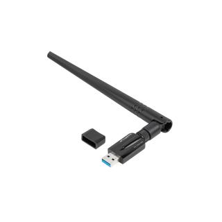 LANBERG BEZPRZEWODOWA KARTA SIECIOWA USB NC-1200-WIE AC1200 USB 3.0 DUAL BAND