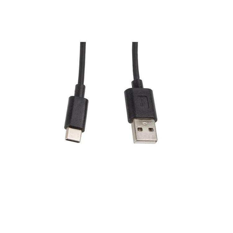 Kabel Lanberg CA-USBO-10CC-0010-BK (USB 2.0 typu A M - USB typu C M 1m kolor czarny)