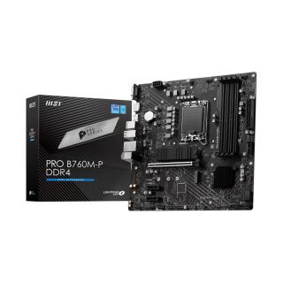 Płyta główna PRO B760M-P DDR4 s1700 4DDR4 DP/HDMI 2M.2 mATX