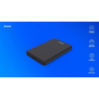 Zewnętrzna obudowa na dysk HDD/SDD 2,5 cala, USB 3.0, AK-65