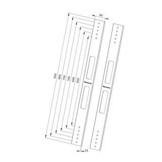 Zestaw przedłużający VESA AWL-250BL18 600x800