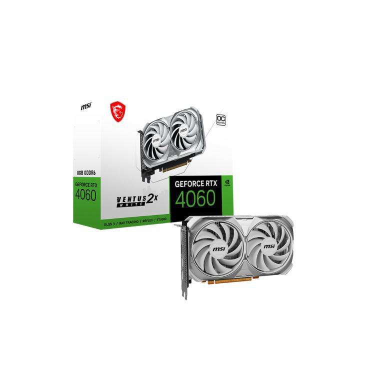 Karta graficzna GeForce RTX 4060 VENTUS 2X WHITE OC 8GB GDDR6 128bit