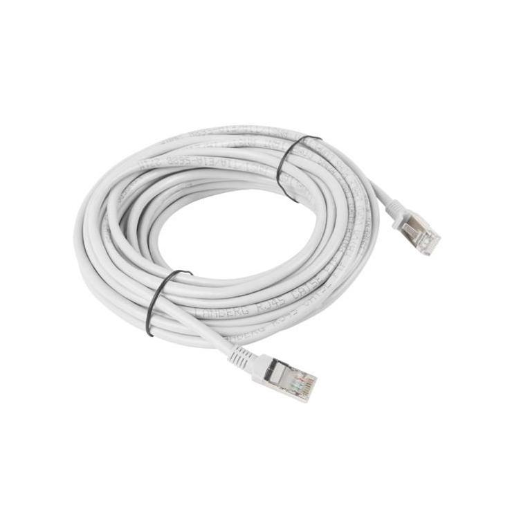 Kabel Lanberg PCF5-10CC-1000-S (RJ45 - RJ45 10m kolor szary)