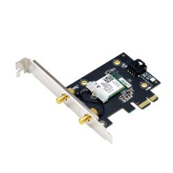 Karta sieciowa Asus PCE-AX1800 Dual Band PCI-E WiFi 6 (802.11ax), Bluetooth 5.2, WPA3, OFDMA, MU-MIMO